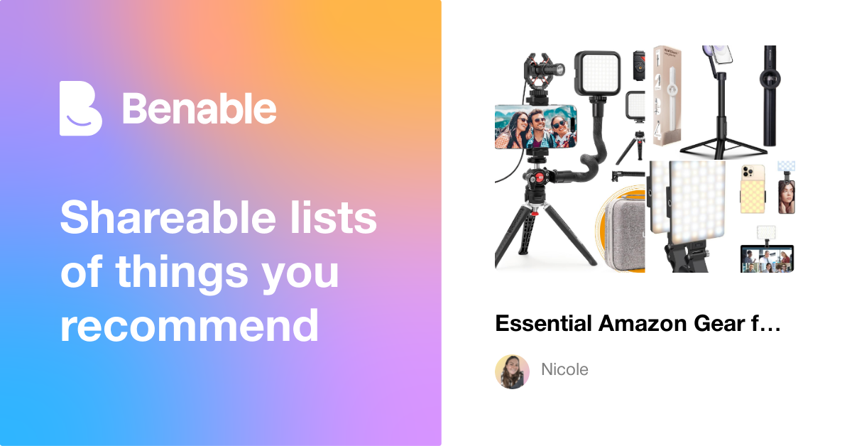 Essential Amazon Gear for New Content Creators