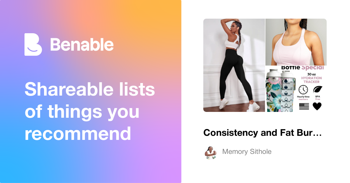Consistency and Fat Burn Essentials| My go-to tools for staying ...