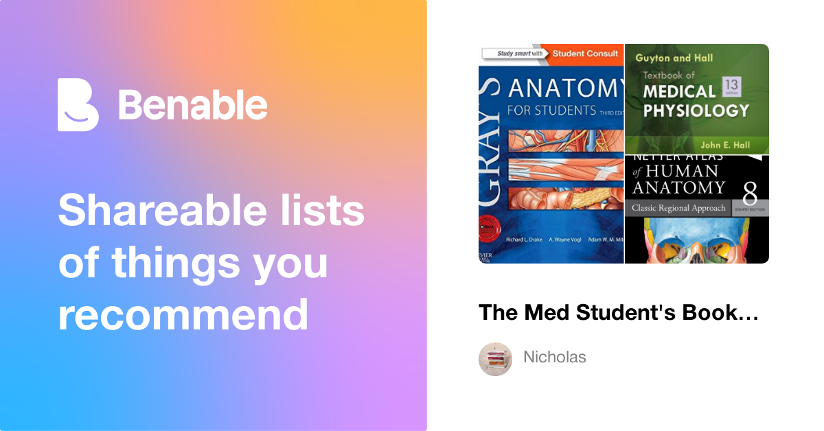 The Med Student's Bookshelf