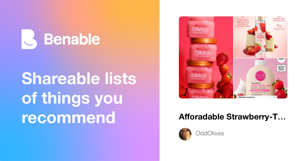 Afforadable Strawberry-Themed Shower & Body Care Routine