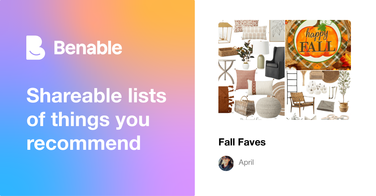 Fall Faves