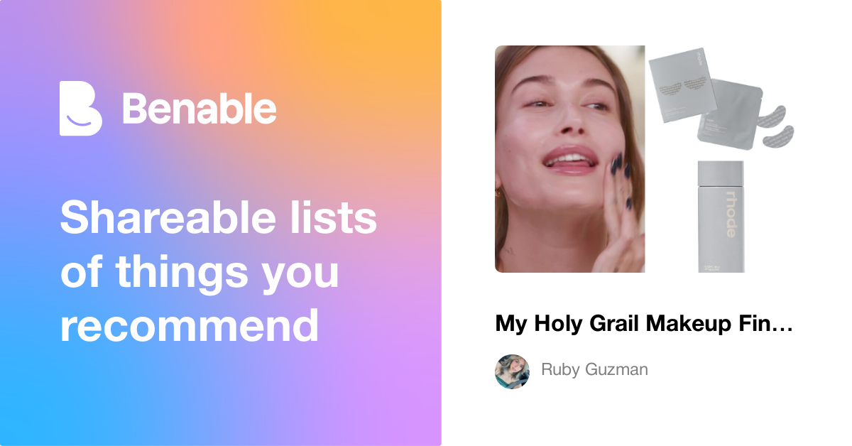 My Holy Grail Makeup Finds