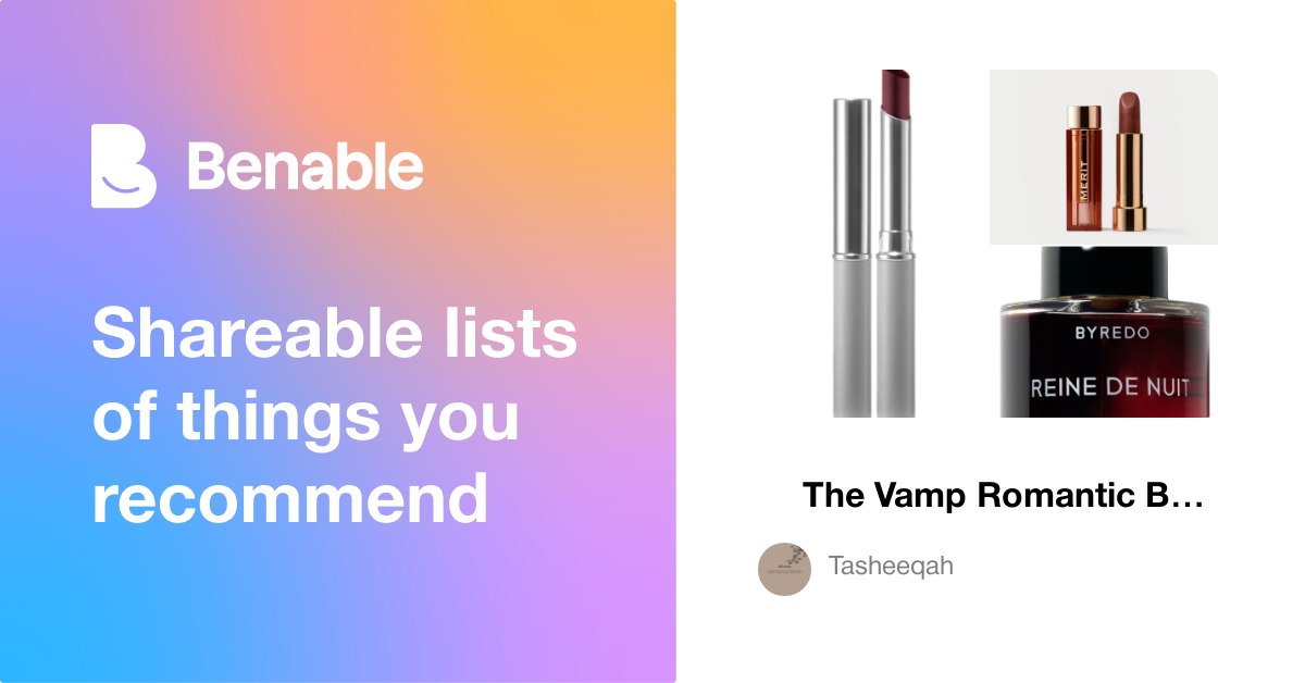 🍷 The Vamp Romantic Beauty - 2026 Moody Glow