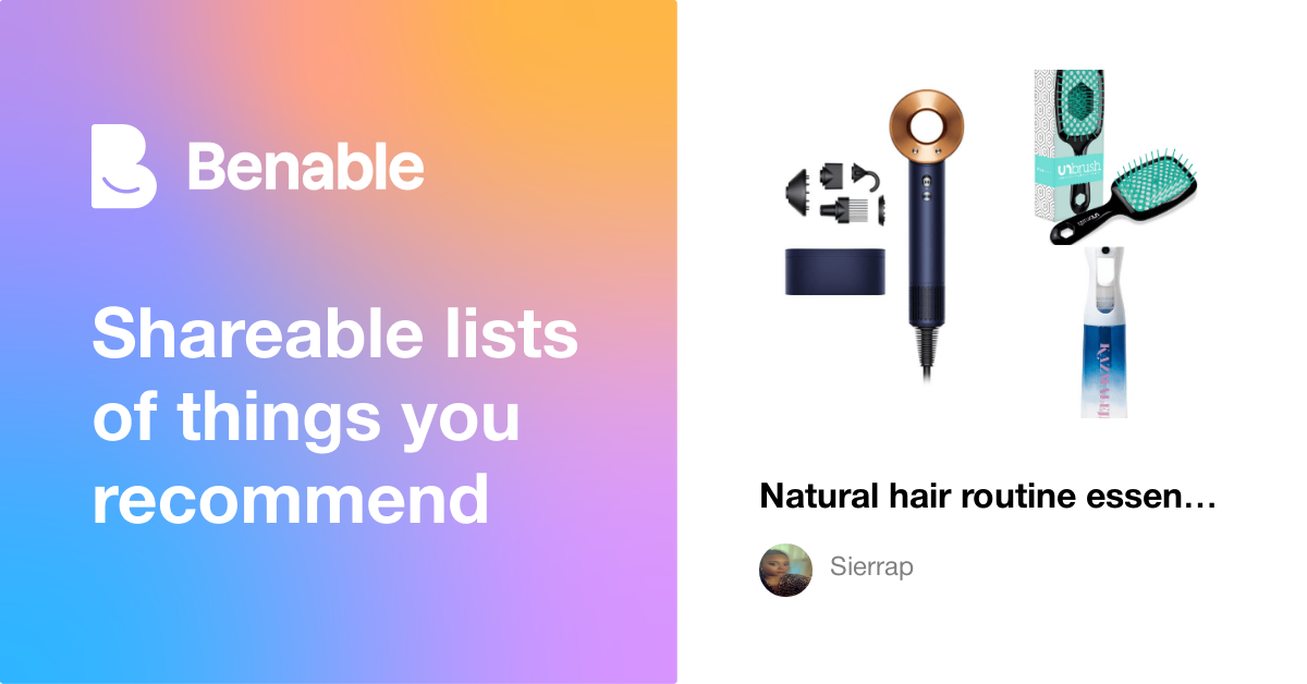 Natural hair routine essentials