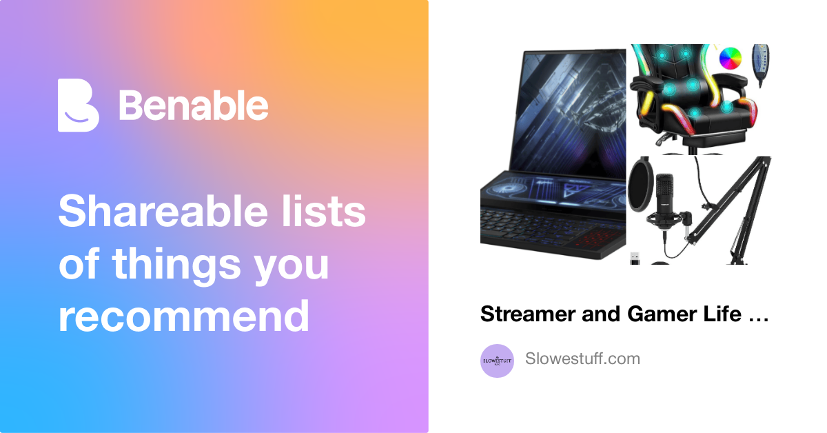 Streamer and Gamer Life necessities!
