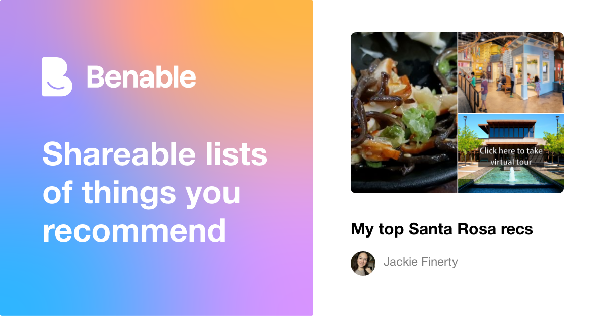 My top Santa Rosa recs