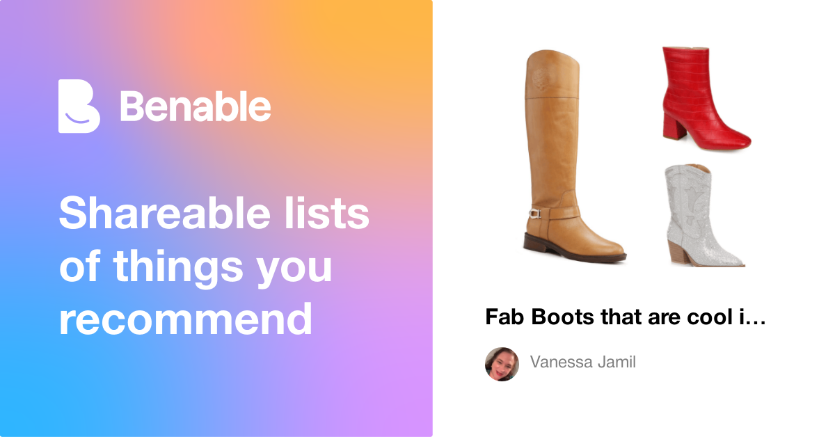 Fab Boots that are cool in the fall and keep you warm in the Winter