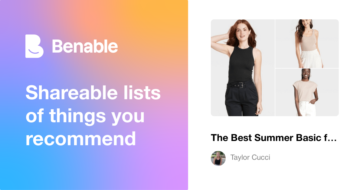 The Best Summer Basic for Styling or just Wearing!