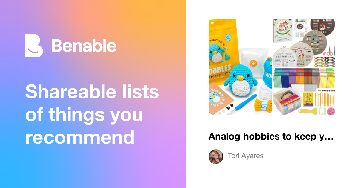 Analog hobbies to keep you off of your phone