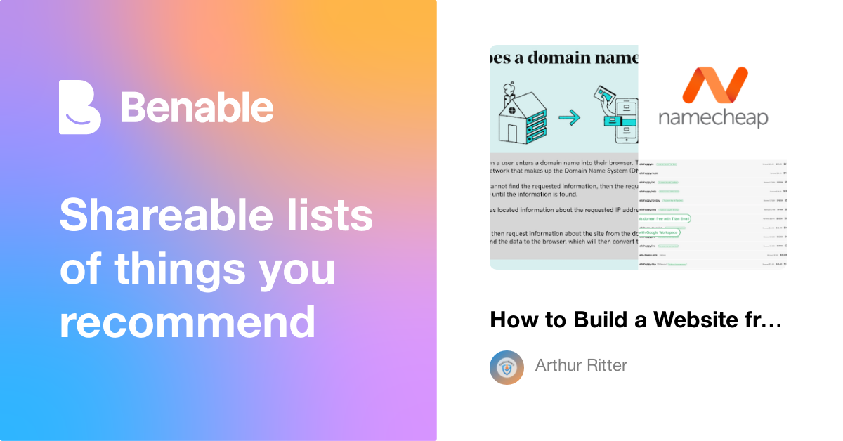 How to Build a Website from Scratch: Recommended Domains, Hosting ...