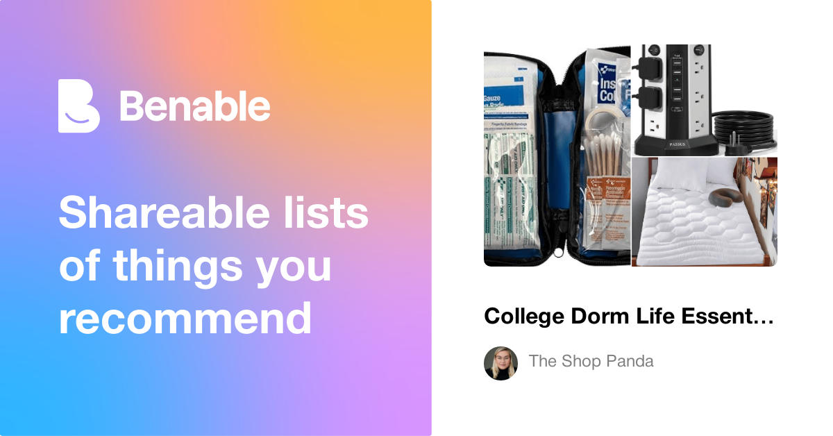 College Dorm Life Essentials