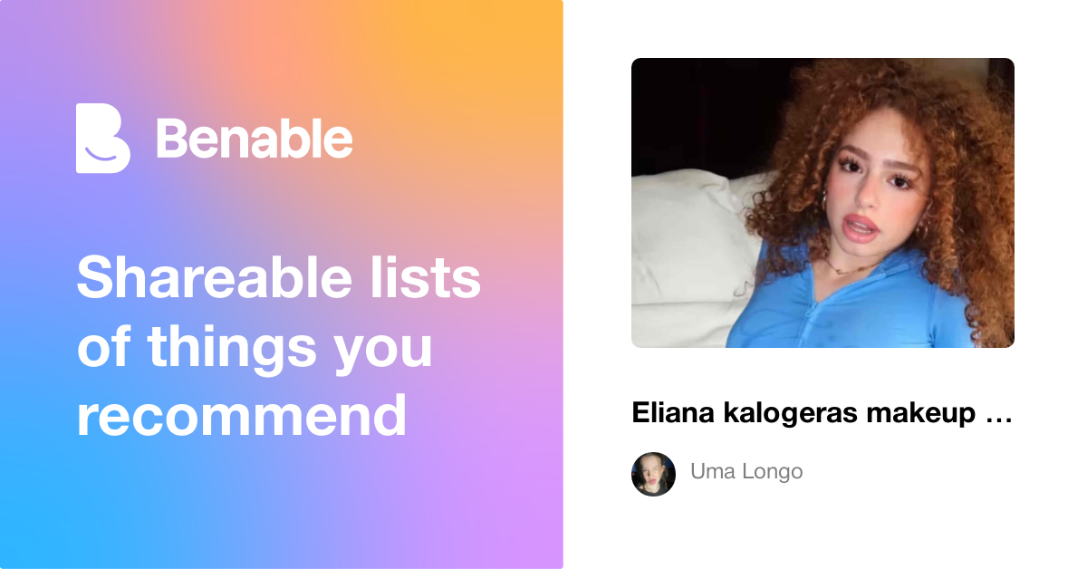 Eliana kalogeras makeup routine