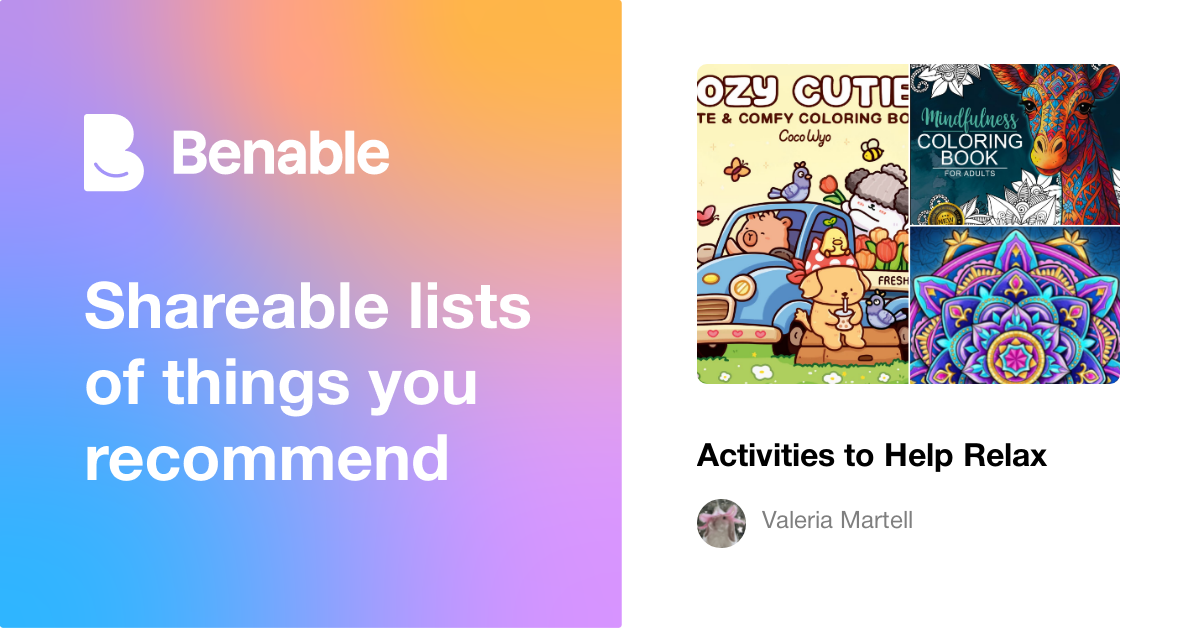 Activities to Help Relax