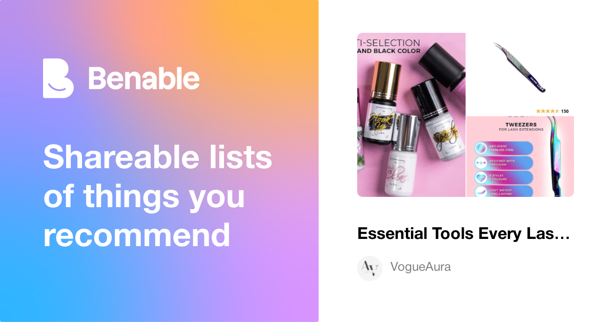 Essential Tools Every Lash Tech Needs for Success