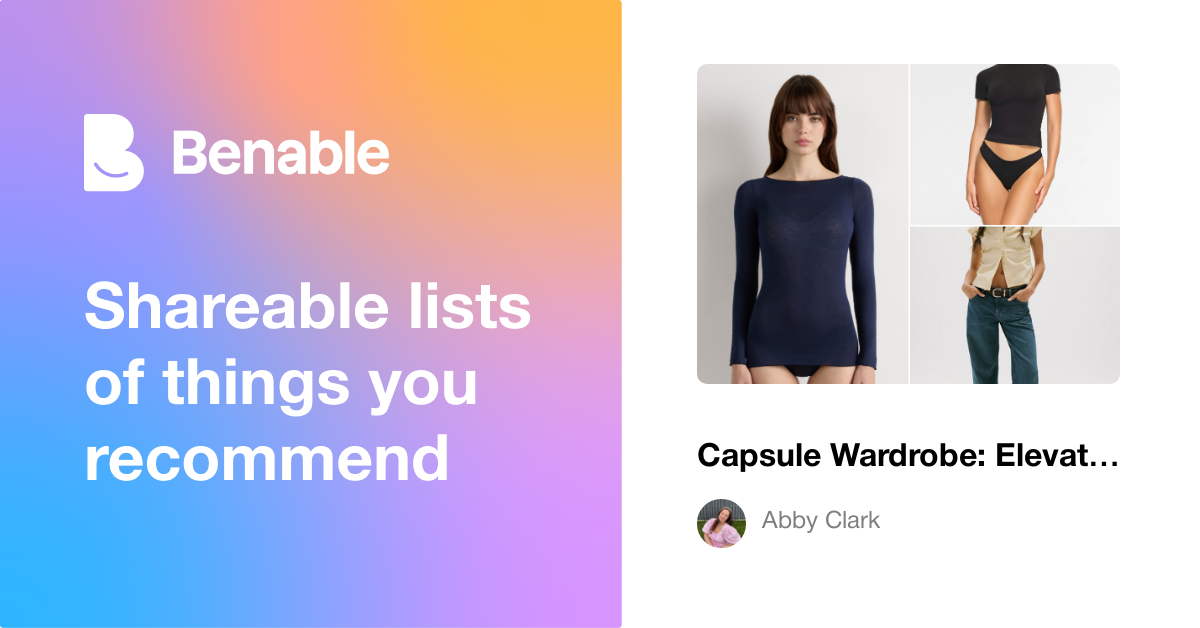 Capsule Wardrobe: Elevated Basics