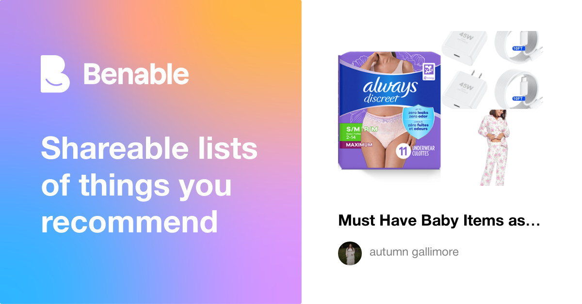 Must Have Baby Items as a FTM💙