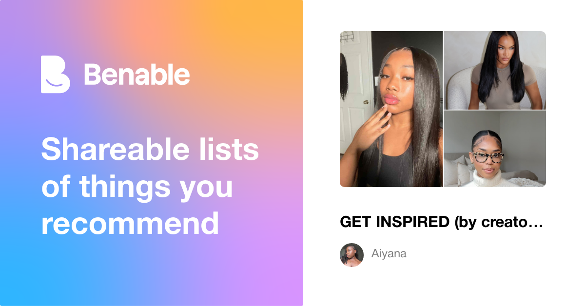 GET INSPIRED (by creators who inspire me) 💖