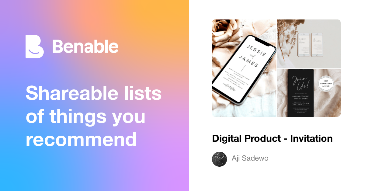 Digital Product - Invitation