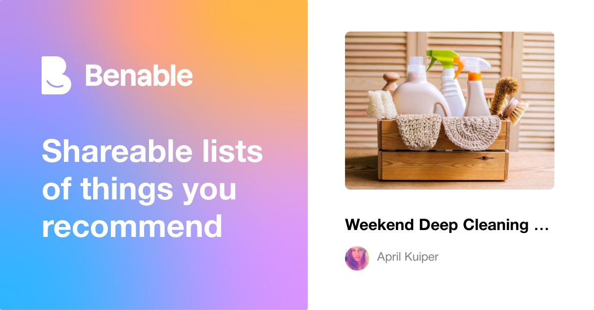 Weekend Deep Cleaning Essentials (What actually works)