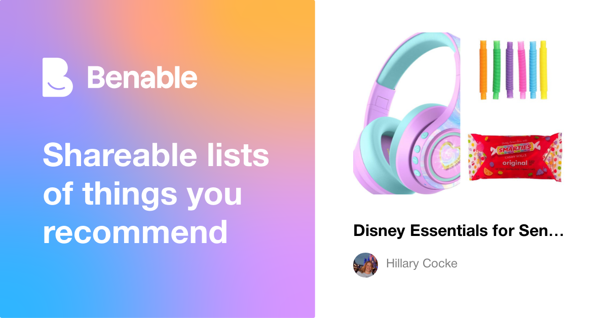 Disney Essentials for Sensory Sensitive Kids