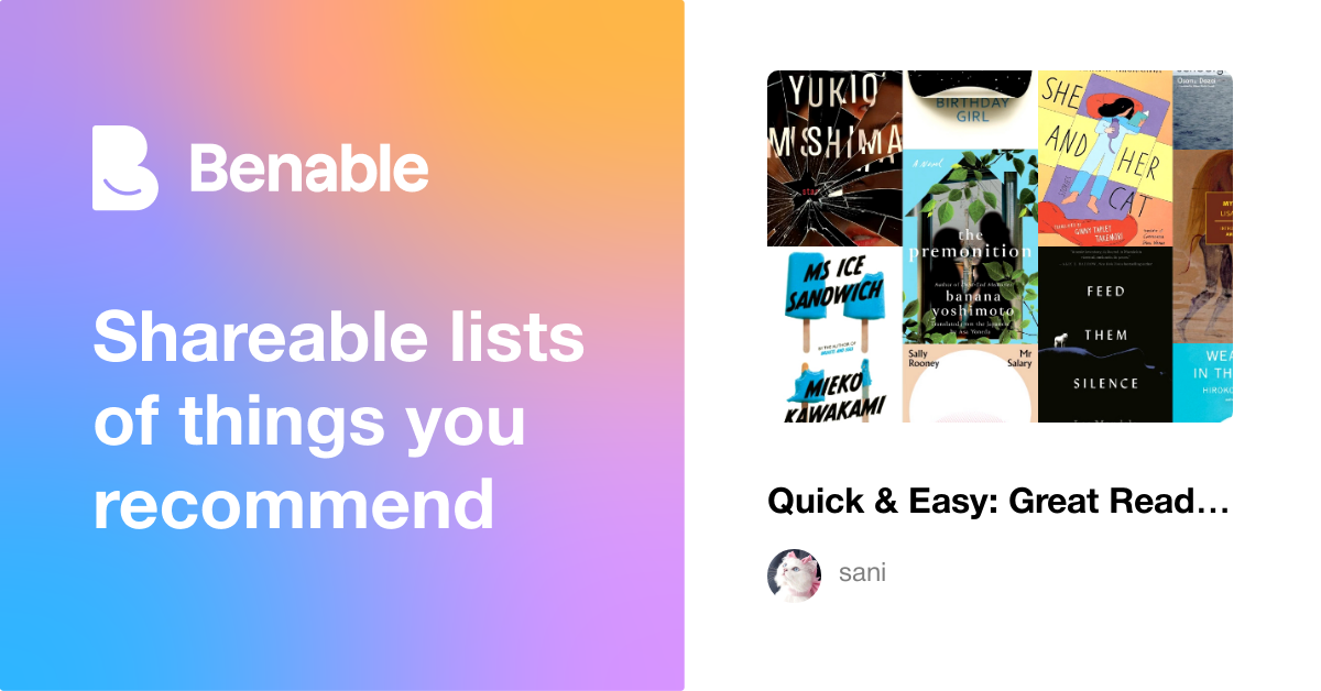 Quick & Easy: Great Reads Under 150 Pages ⏳