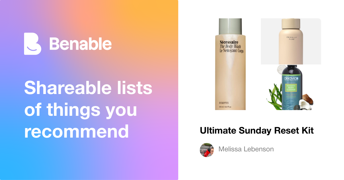 Ultimate Sunday Reset Kit