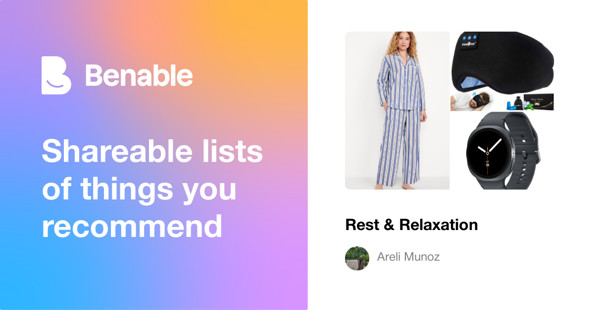Rest & Relaxation 💤