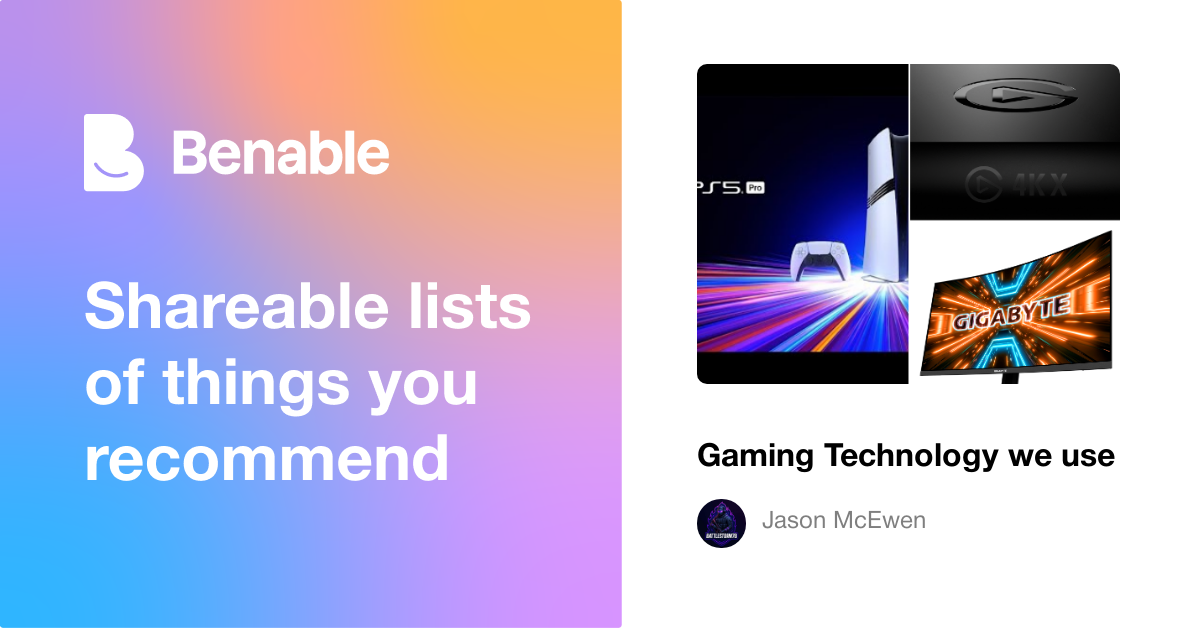 Gaming Technology we use