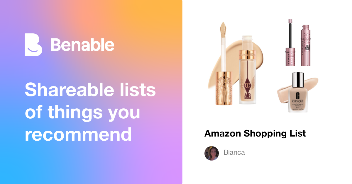 Amazon Shopping List