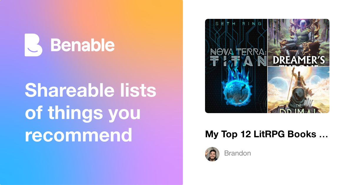My Top 12 LitRPG Books (I've Read 1,000+ LitRPGs)
