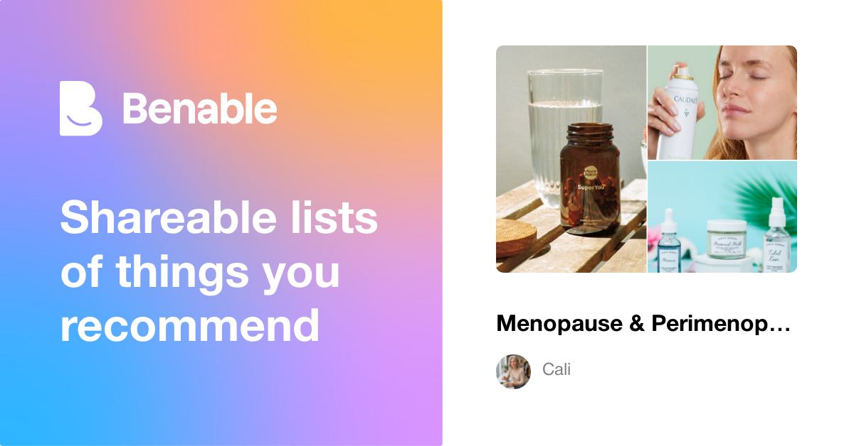 Menopause & Perimenopause Essentials for Women Over 40