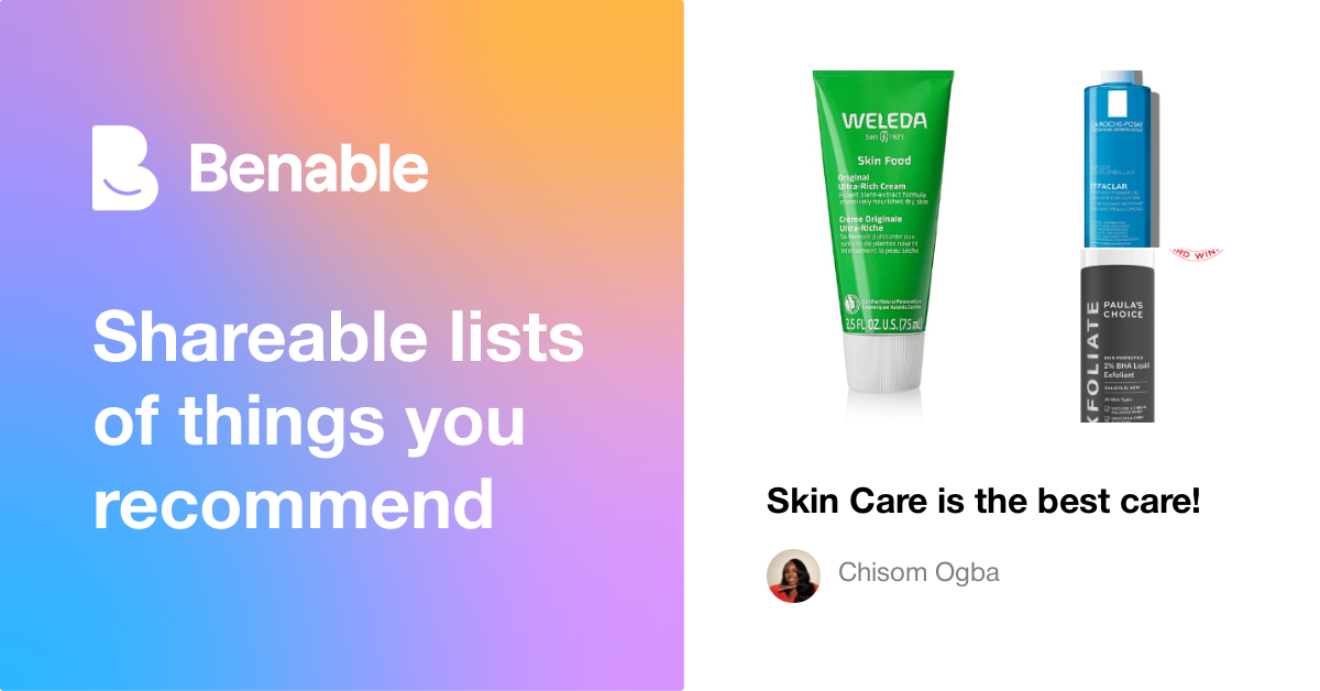Skin Care is the best care!