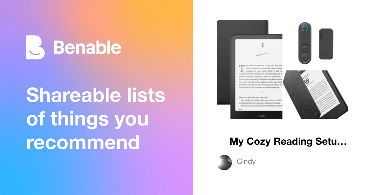 💡 My Cozy Reading Setup Essentials + Kindle Faves