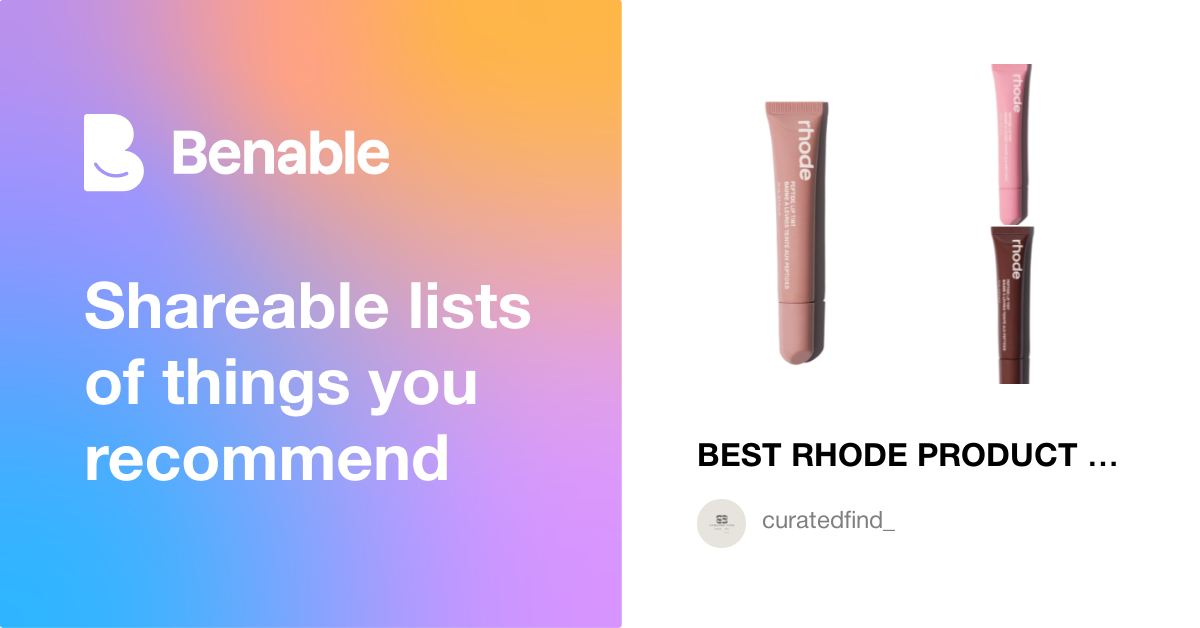 BEST RHODE PRODUCT 2026:LIP TINTS,TREATMENTS AND SKINCARE