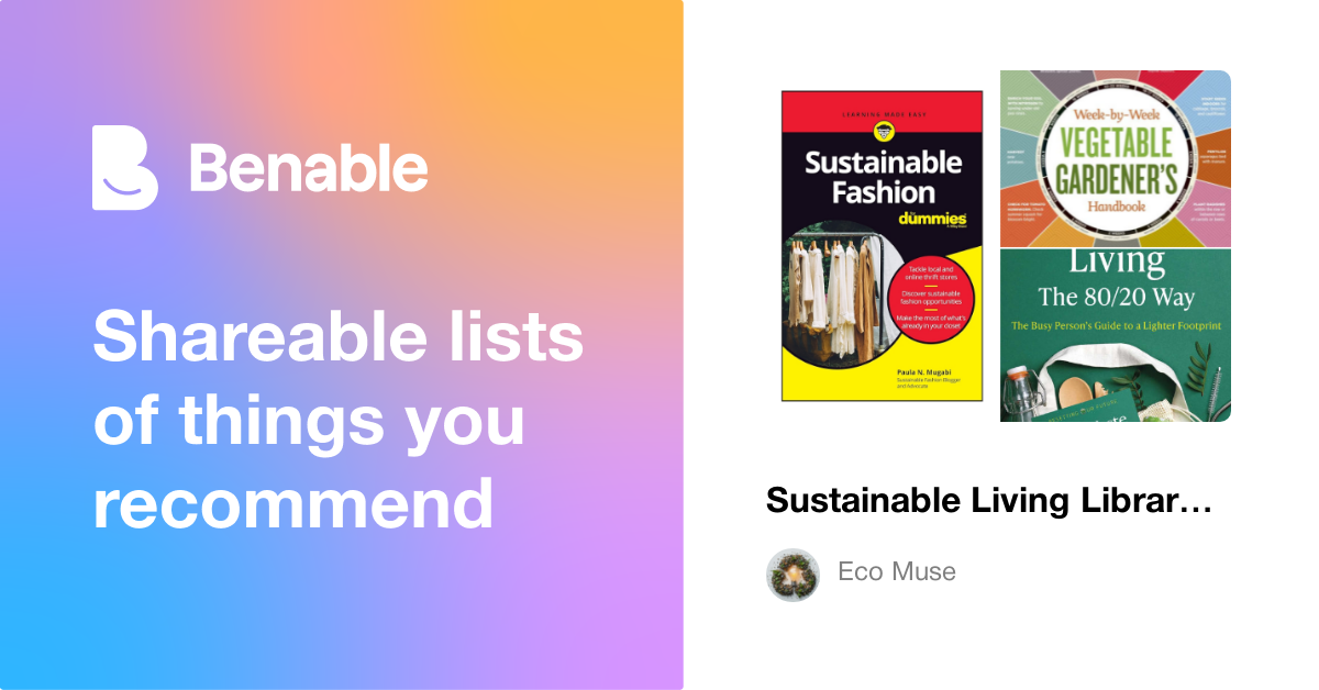 Sustainable Living Library 📚