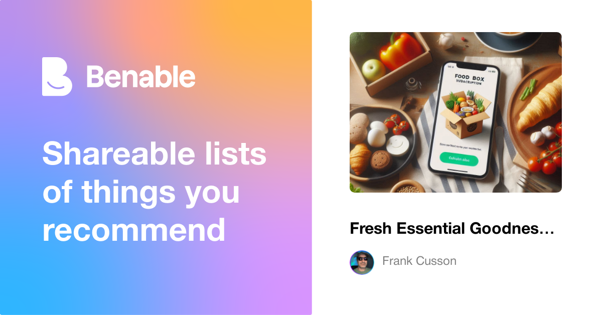 Fresh Essential Goodness Delivered