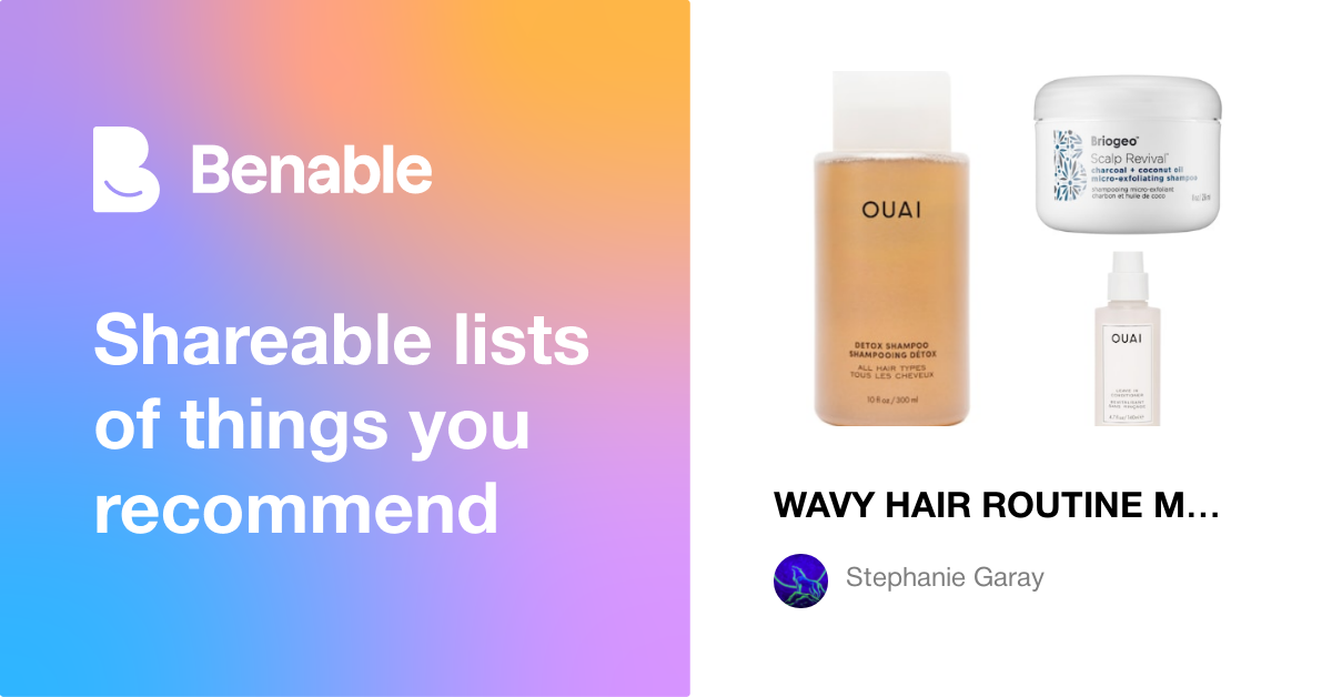 WAVY HAIR ROUTINE MUST HAVES :)