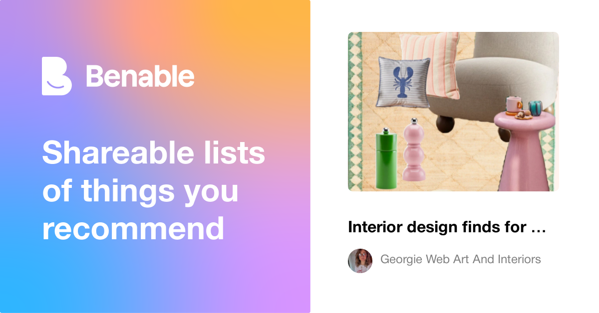 Interior design finds for May - summer house inspired