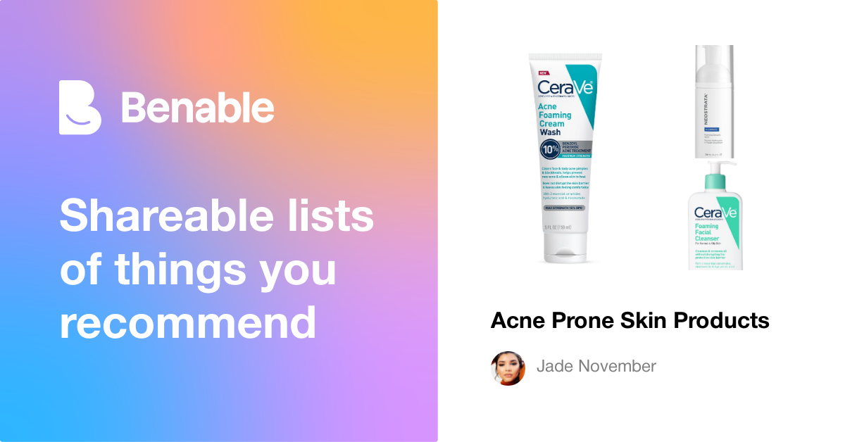Acne Prone Skin Products