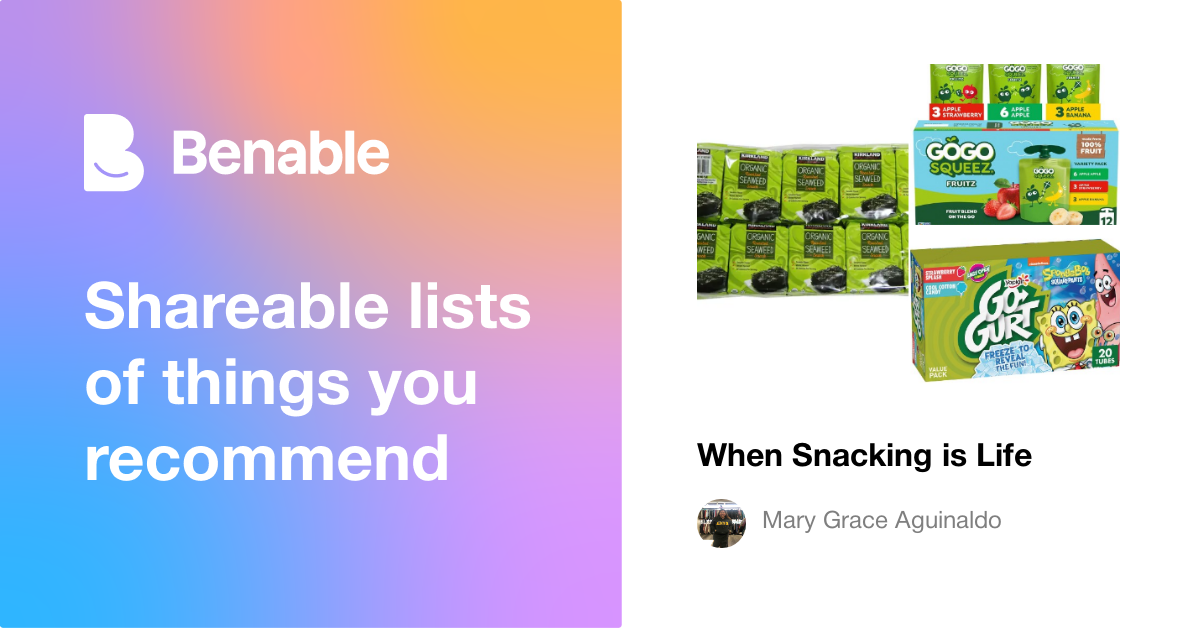 When Snacking is Life