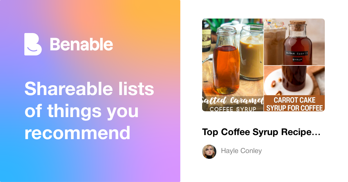 Top Coffee Syrup Recipes to Try and DIY!