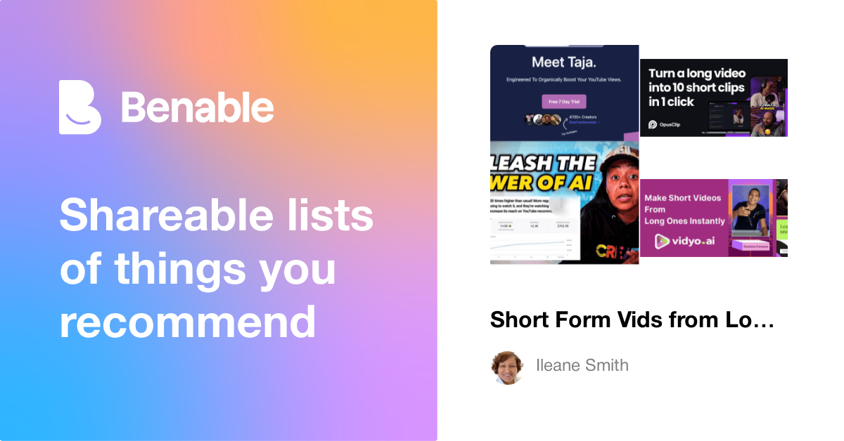 Short Form Vids from Long Form Content