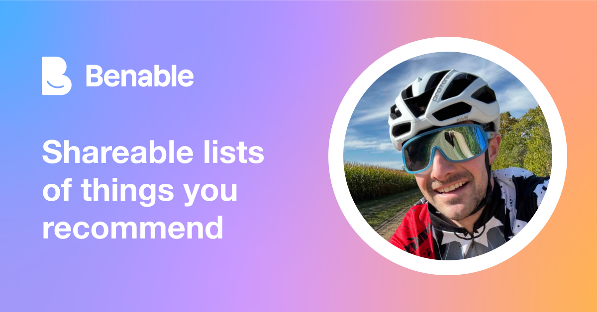 Everything @jacobmarsh (Jacob Marsh) recommends - Benable