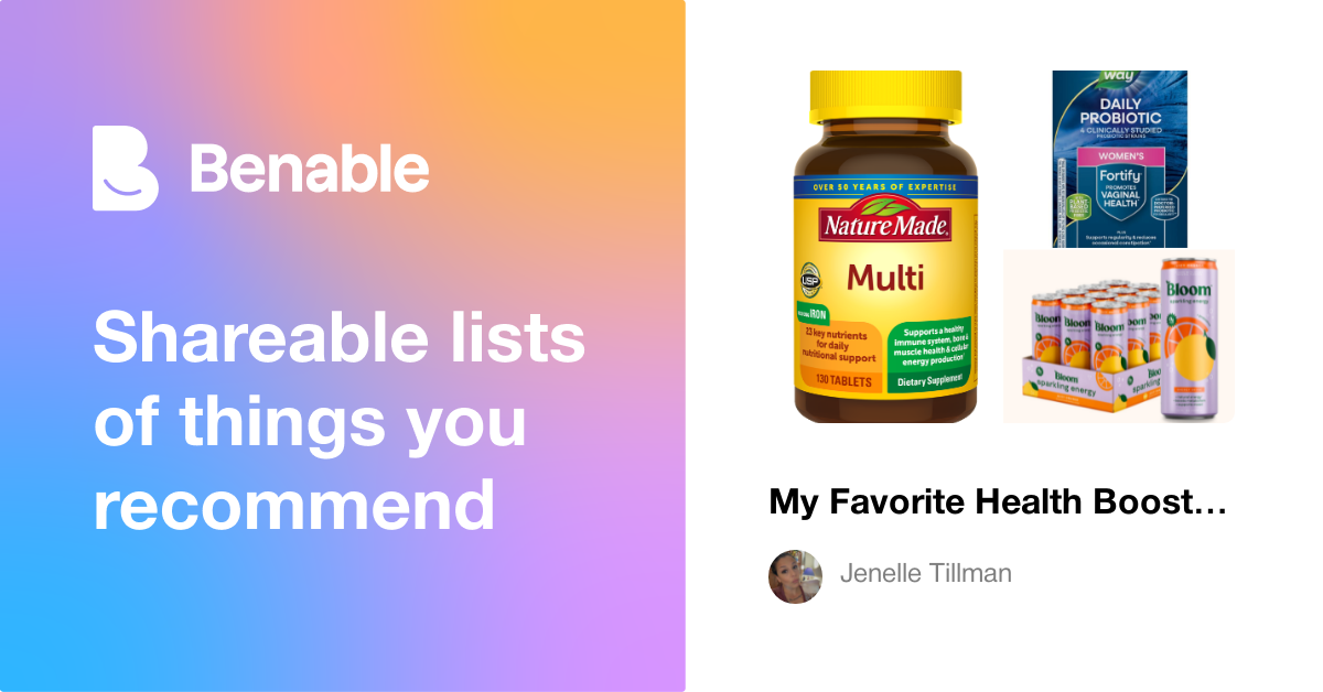 My Favorite Health Boosters