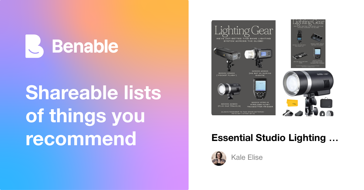 Essential Studio Lighting Tools Every Photographer Needs