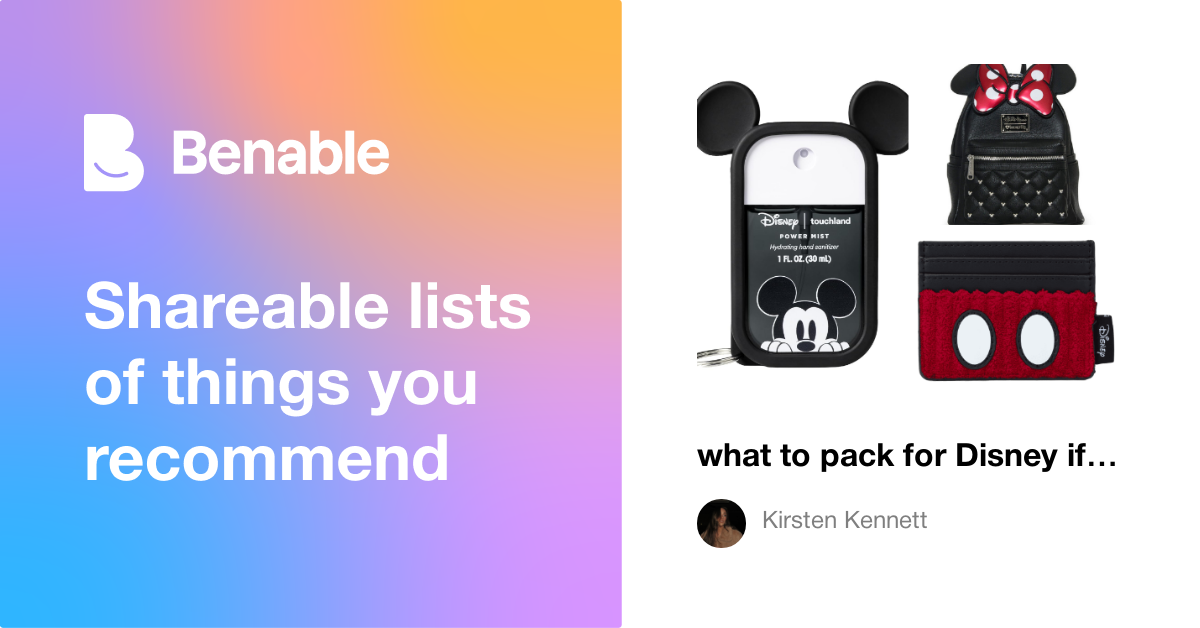 what to pack for Disney if you hate being unprepared