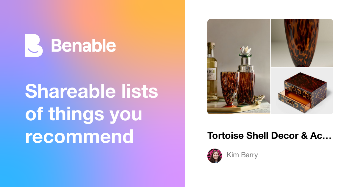 Tortoise Shell Decor & Accessories: Warm Amber Luxe Finds