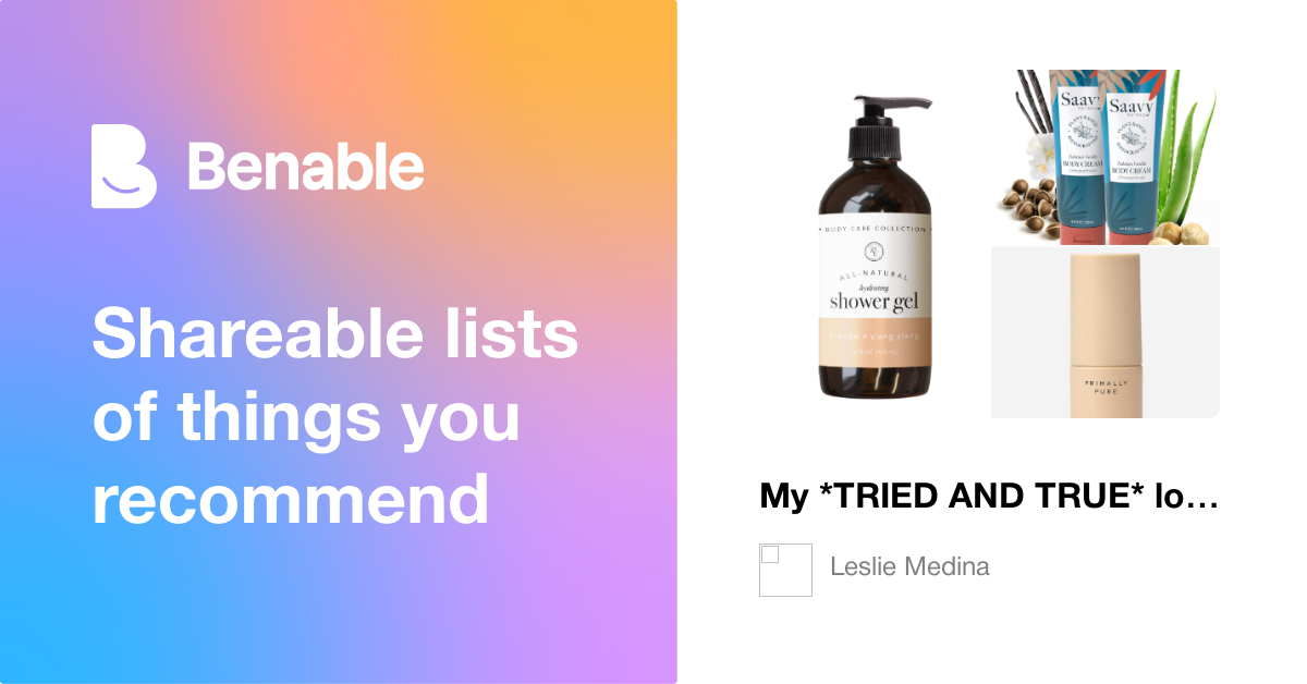 My favorite *TRIED AND TRUE* beauty items