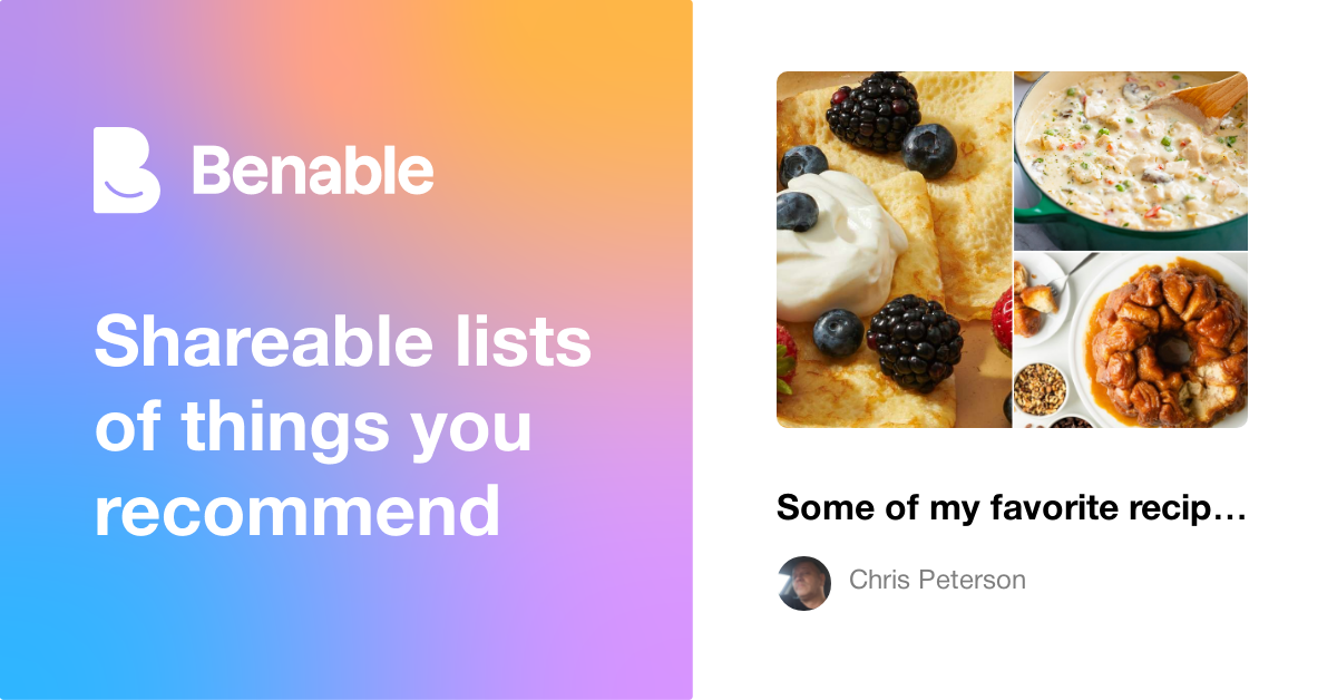 Some of my favorite recipes