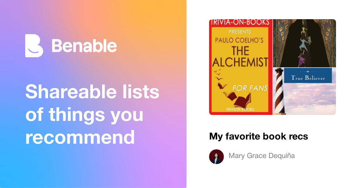My favorite book recs